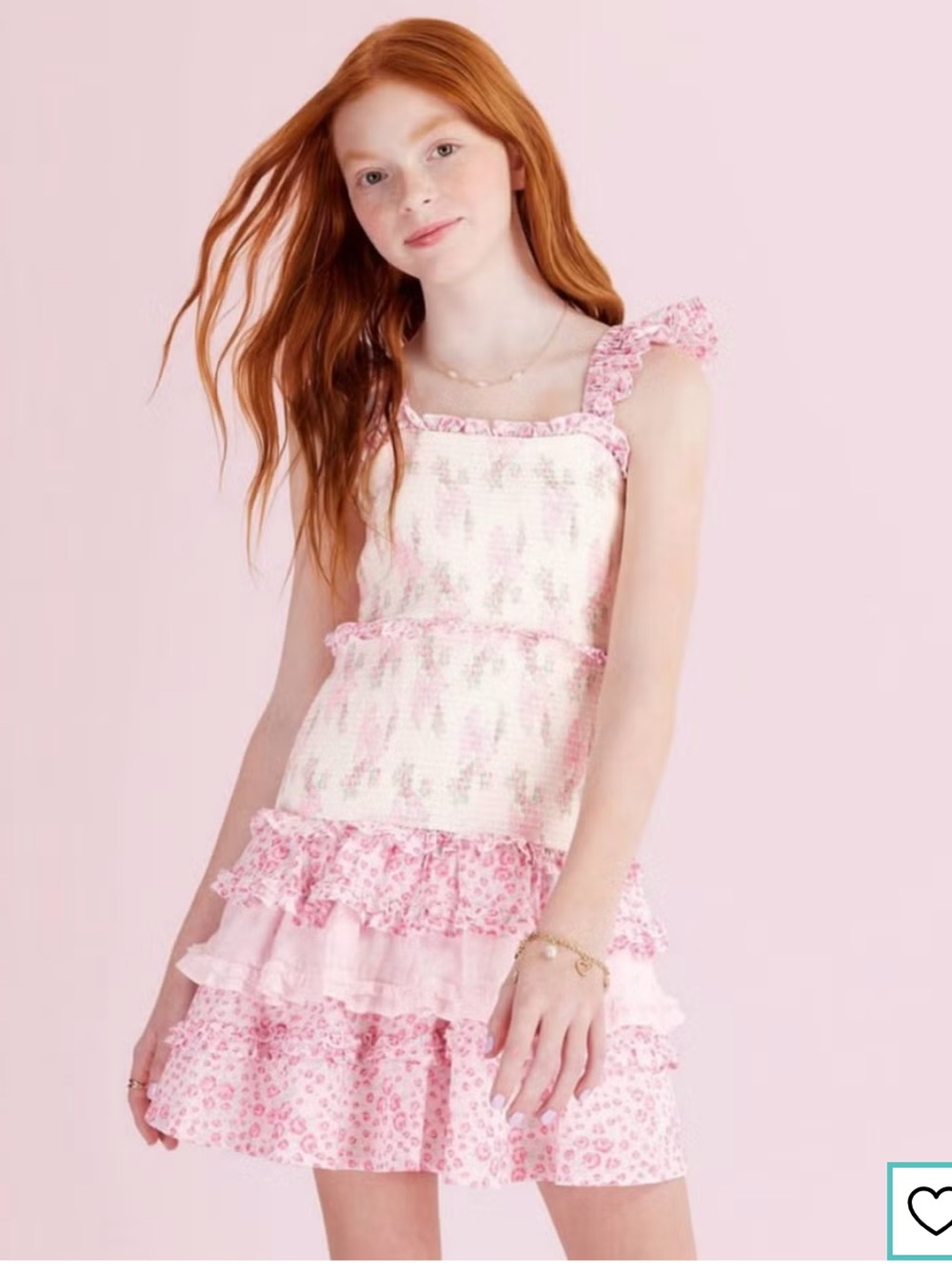 NWT LoveShackFancy x Target Evie Blooming Bows Ruffle Dress